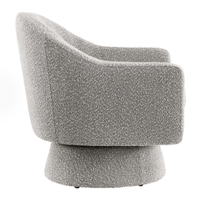 Modway - Astral Boucle Fabric Swivel Chair by Modway  Living Room Sofas and Armchairs Oatmeal - EEI-6359-TAU