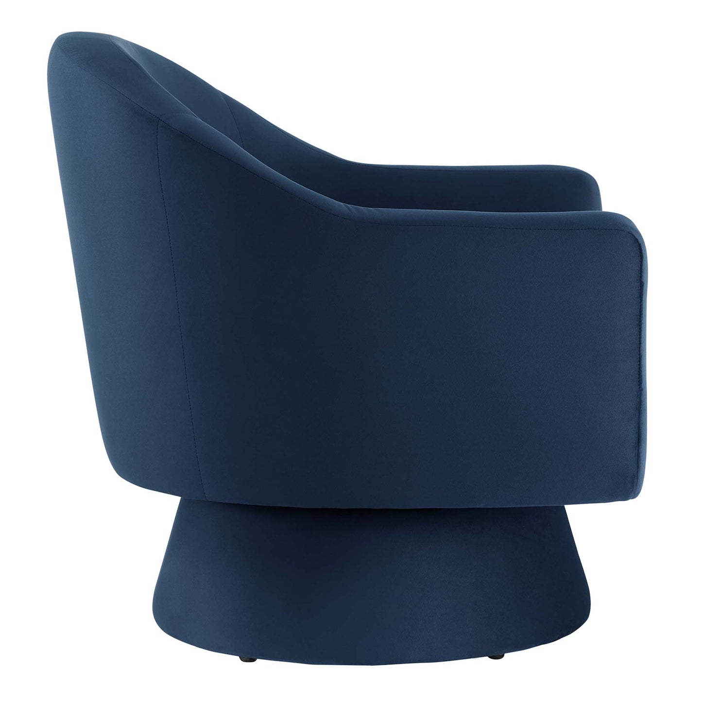Modway - Astral Performance Velvet Fabric and Wood Swivel Chair by Modway  Living Room Sofas and Armchairs Blue - EEI-6360-MID
