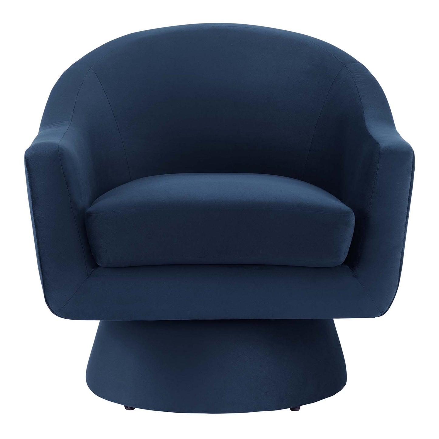 Modway - Astral Performance Velvet Fabric and Wood Swivel Chair by Modway  Living Room Sofas and Armchairs Blue - EEI-6360-MID