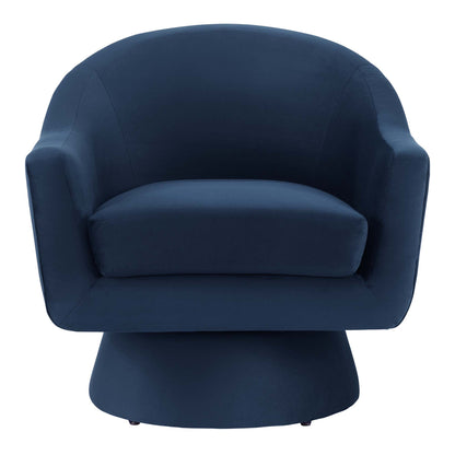 Modway - Astral Performance Velvet Fabric and Wood Swivel Chair by Modway  Living Room Sofas and Armchairs Blue - EEI-6360-MID