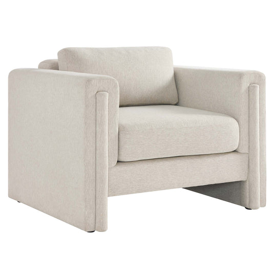 Modway - Visible Fabric Armchair by Modway  Living Room Sofas and Armchairs White - EEI-6373-IVO