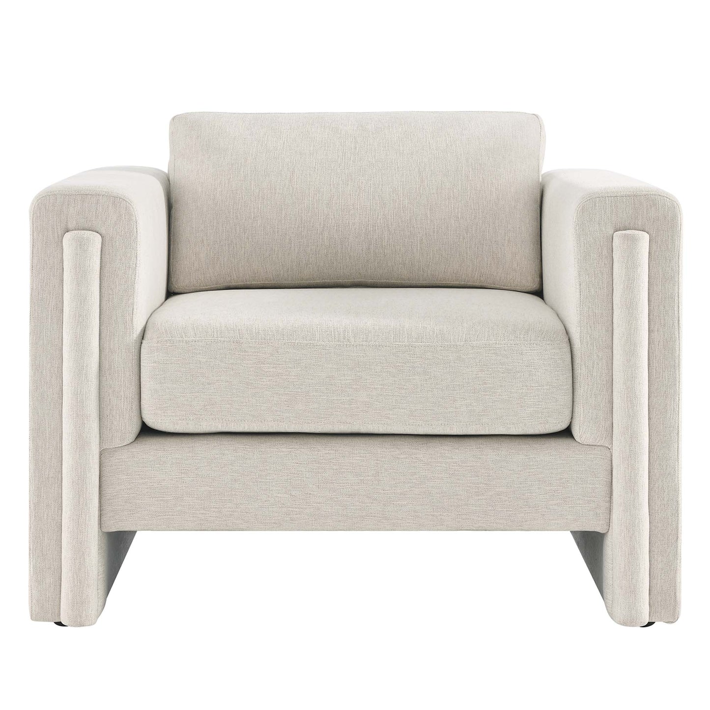 Modway - Visible Fabric Armchair by Modway  Living Room Sofas and Armchairs White - EEI-6373-IVO