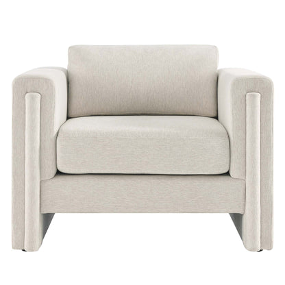 Modway - Visible Fabric Armchair by Modway  Living Room Sofas and Armchairs White - EEI-6373-IVO