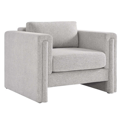 Modway Outlet Visible Fabric Armchair by Modway  Living Room Furniture Light Gray - EEI-6373-LGR