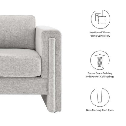 Modway Outlet Visible Fabric Armchair by Modway  Living Room Furniture Light Gray - EEI-6373-LGR