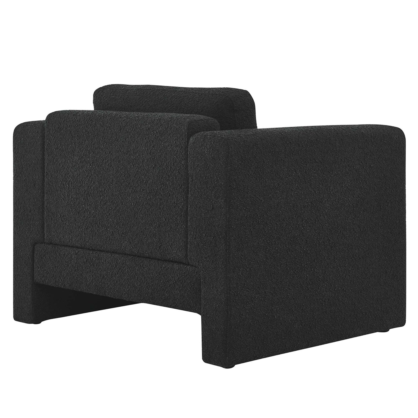 Modway Outlet Visible Boucle Fabric Armchair by Modway  Living Room Furniture Black - EEI-6374-BLK