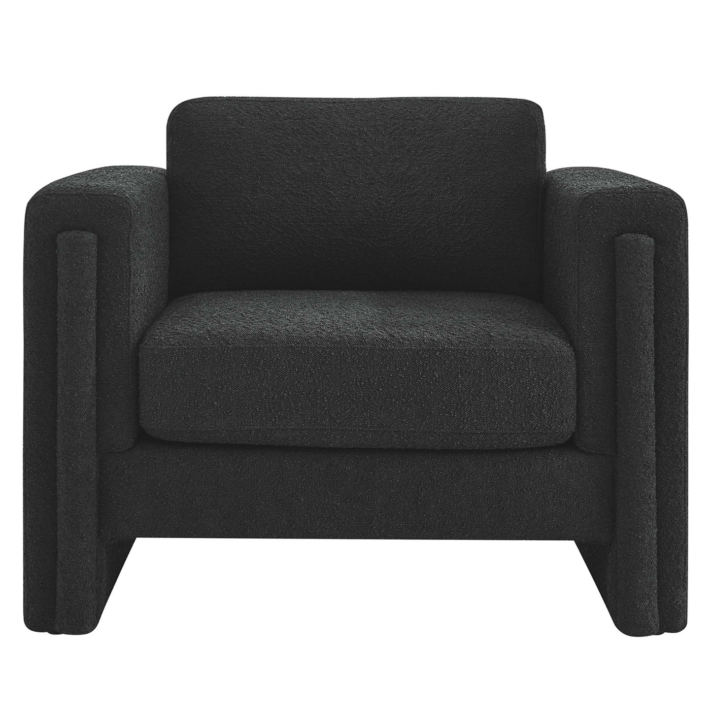 Modway Outlet Visible Boucle Fabric Armchair by Modway  Living Room Furniture Black - EEI-6374-BLK