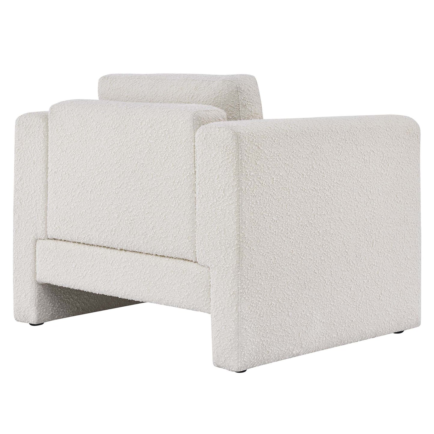 Modway Outlet Visible Boucle Fabric Armchair by Modway  Living Room Furniture Ivory - EEI-6374-IVO