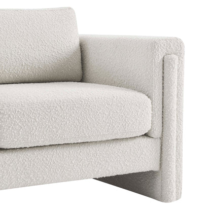 Modway Outlet Visible Boucle Fabric Armchair by Modway  Living Room Furniture Ivory - EEI-6374-IVO
