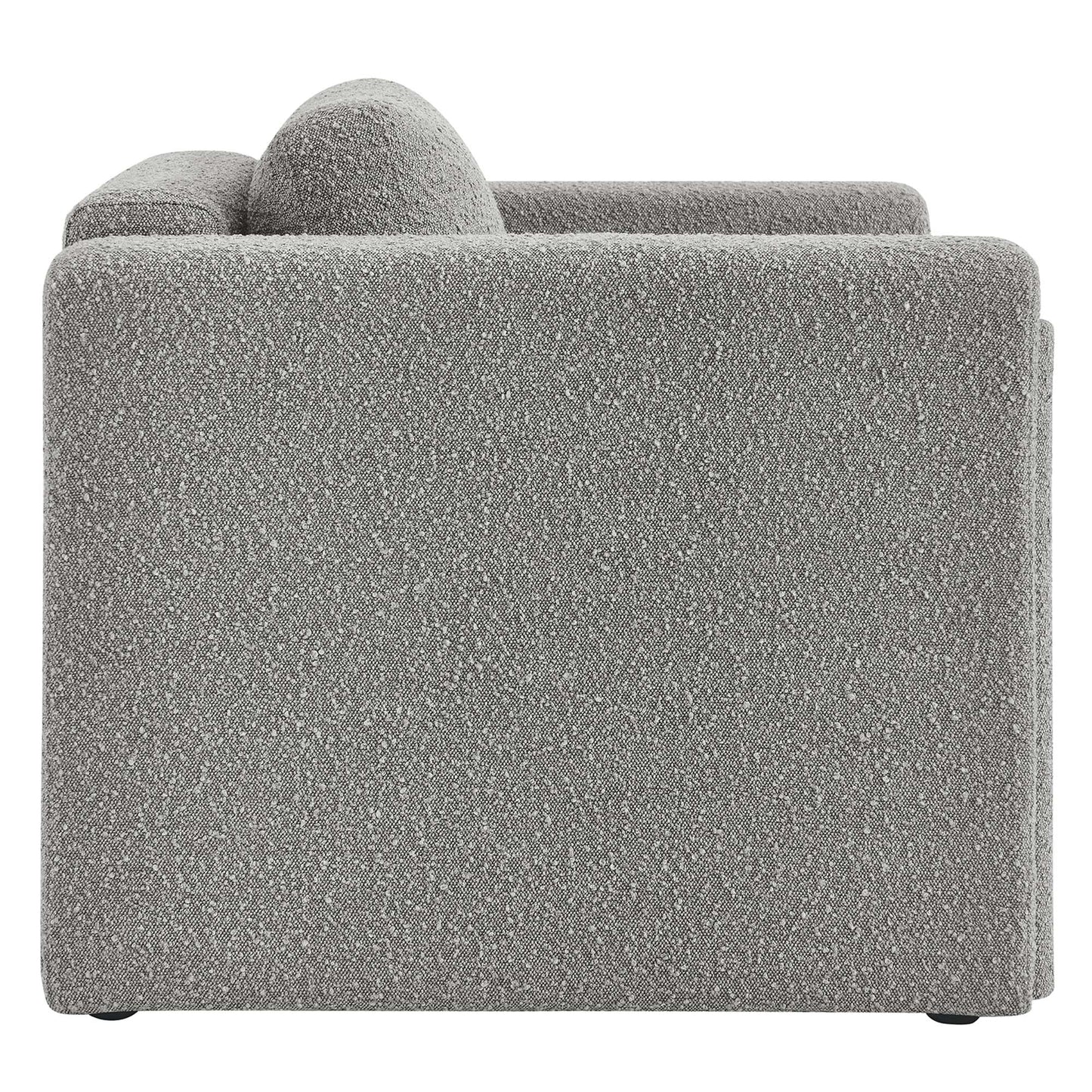 Modway Outlet Visible Boucle Fabric Armchair by Modway  Living Room Furniture Light Gray - EEI-6374-LGR