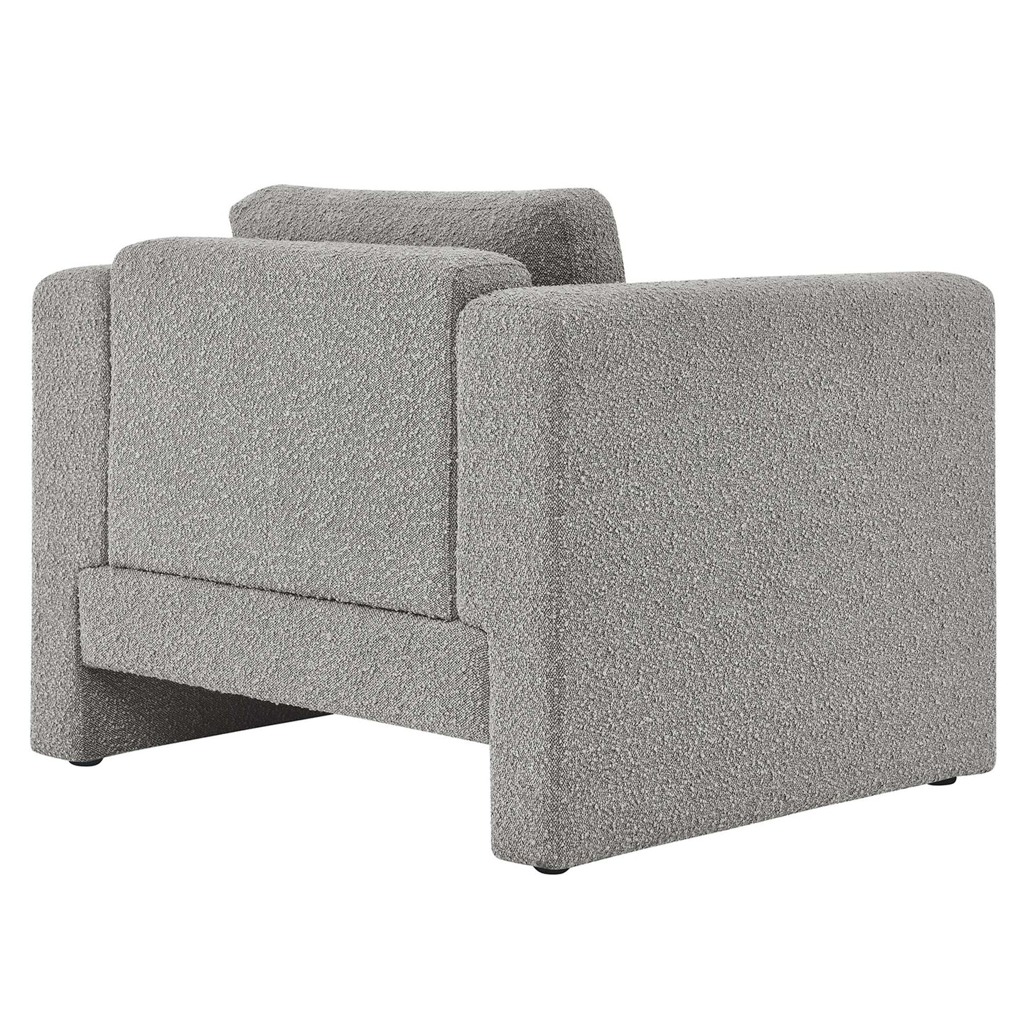 Modway Outlet Visible Boucle Fabric Armchair by Modway  Living Room Furniture Light Gray - EEI-6374-LGR