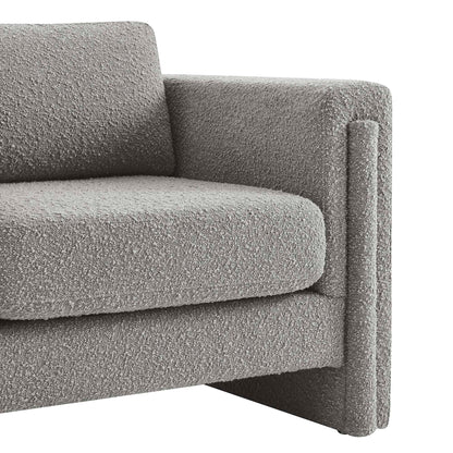 Modway Outlet Visible Boucle Fabric Armchair by Modway  Living Room Furniture Light Gray - EEI-6374-LGR