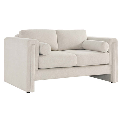 Modway Outlet Visible Fabric Loveseat by Modway  Living Room Furniture Ivory - EEI-6375-IVO