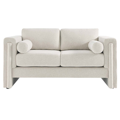 Modway Outlet Visible Fabric Loveseat by Modway  Living Room Furniture Ivory - EEI-6375-IVO