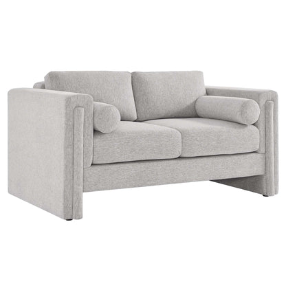 Modway Outlet Visible Fabric Loveseat by Modway  Living Room Furniture Light Gray - EEI-6375-LGR