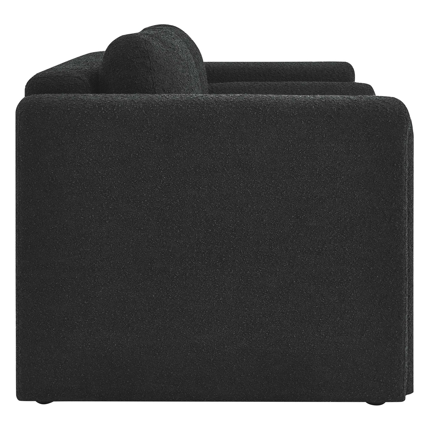 Modway Outlet Visible Boucle Fabric Loveseat by Modway  Living Room Furniture Black - EEI-6376-BLK
