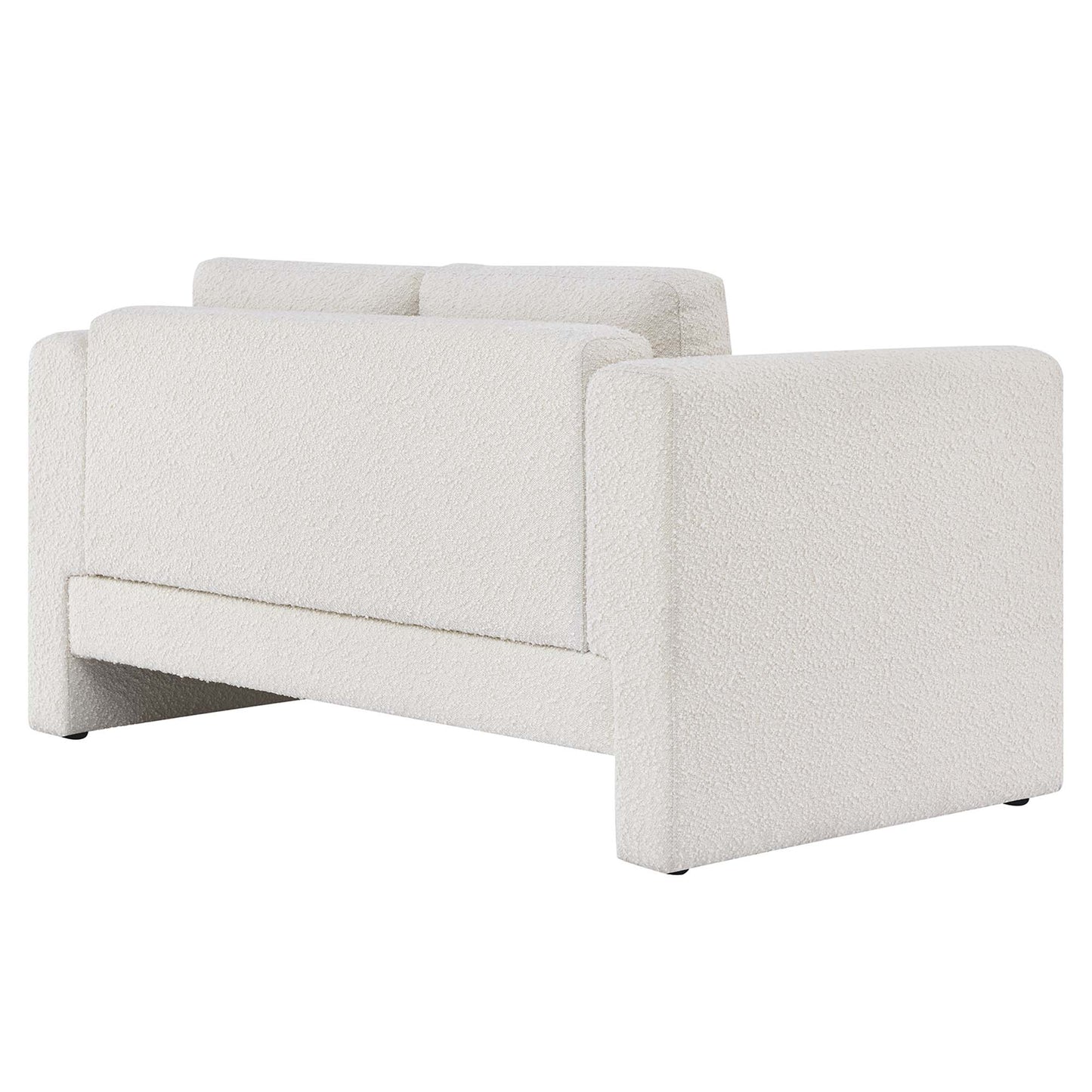 Modway Outlet Visible Boucle Fabric Loveseat by Modway  Living Room Furniture Ivory - EEI-6376-IVO