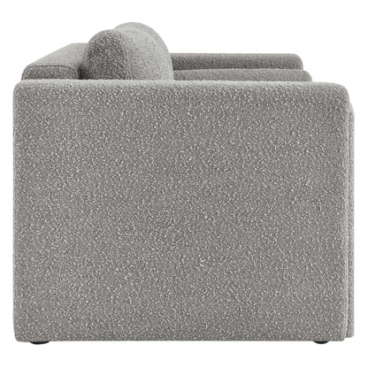 Modway Outlet Visible Boucle Fabric Loveseat by Modway  Living Room Furniture Light Gray - EEI-6376-LGR