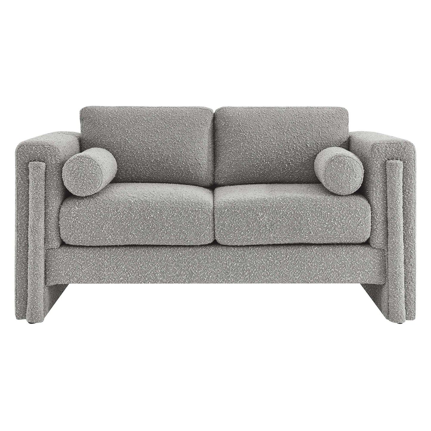 Modway Outlet Visible Boucle Fabric Loveseat by Modway  Living Room Furniture Light Gray - EEI-6376-LGR
