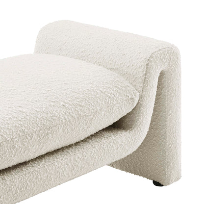 Modway - Waverly Boucle Fabric Bench by Modway  Living Room Benches and Stools White - EEI-6379-IVO