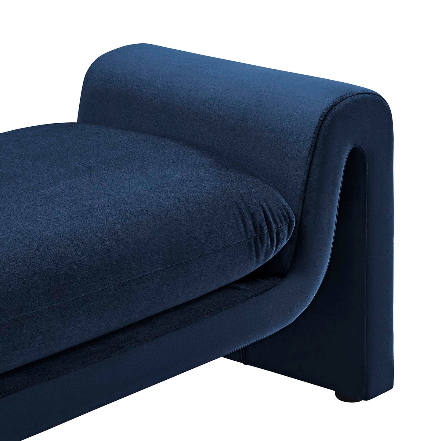 Modway - Waverly Performance Velvet Bench by Modway  Living Room Benches and Stools Blue - EEI-6380-MID