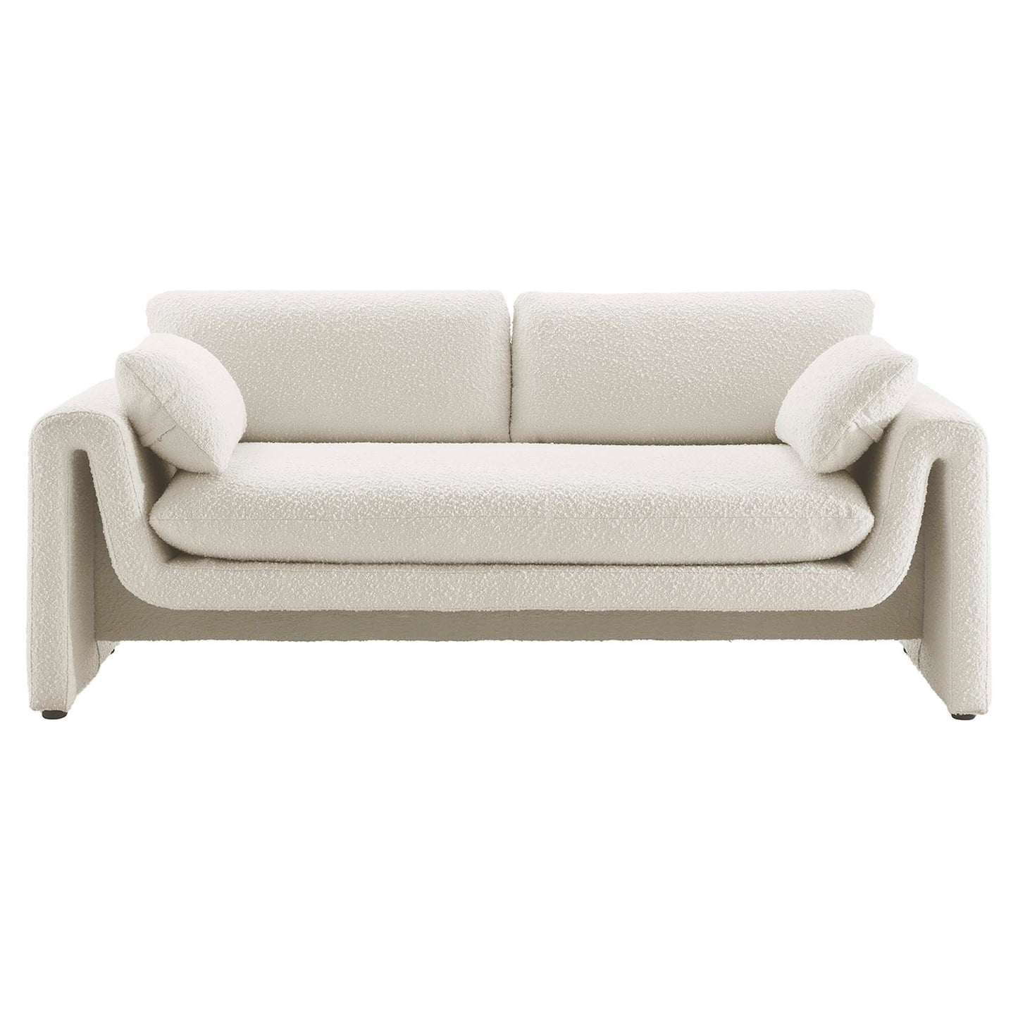Modway - Waverly Boucle Fabric Sofa by Modway  Living Room Sofas and Armchairs White - EEI-6381-IVO