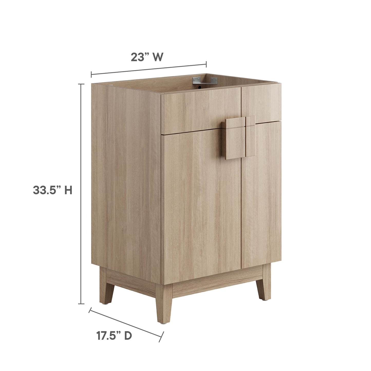 Modway - Miles 24? Bathroom Vanity Cabinet (Sink Basin Not Included) by Modway  Bathroom Vanities Brown - EEI-6399-OAK