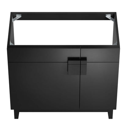 Modway - Miles 36? Bathroom Vanity Cabinet (Sink Basin Not Included) by Modway  Bathroom Vanities Black - EEI-6400-BLK