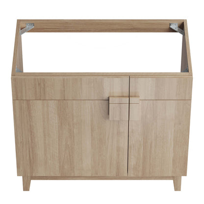 Modway - Miles 36? Bathroom Vanity Cabinet (Sink Basin Not Included) by Modway  Bathroom Vanities Brown - EEI-6400-OAK