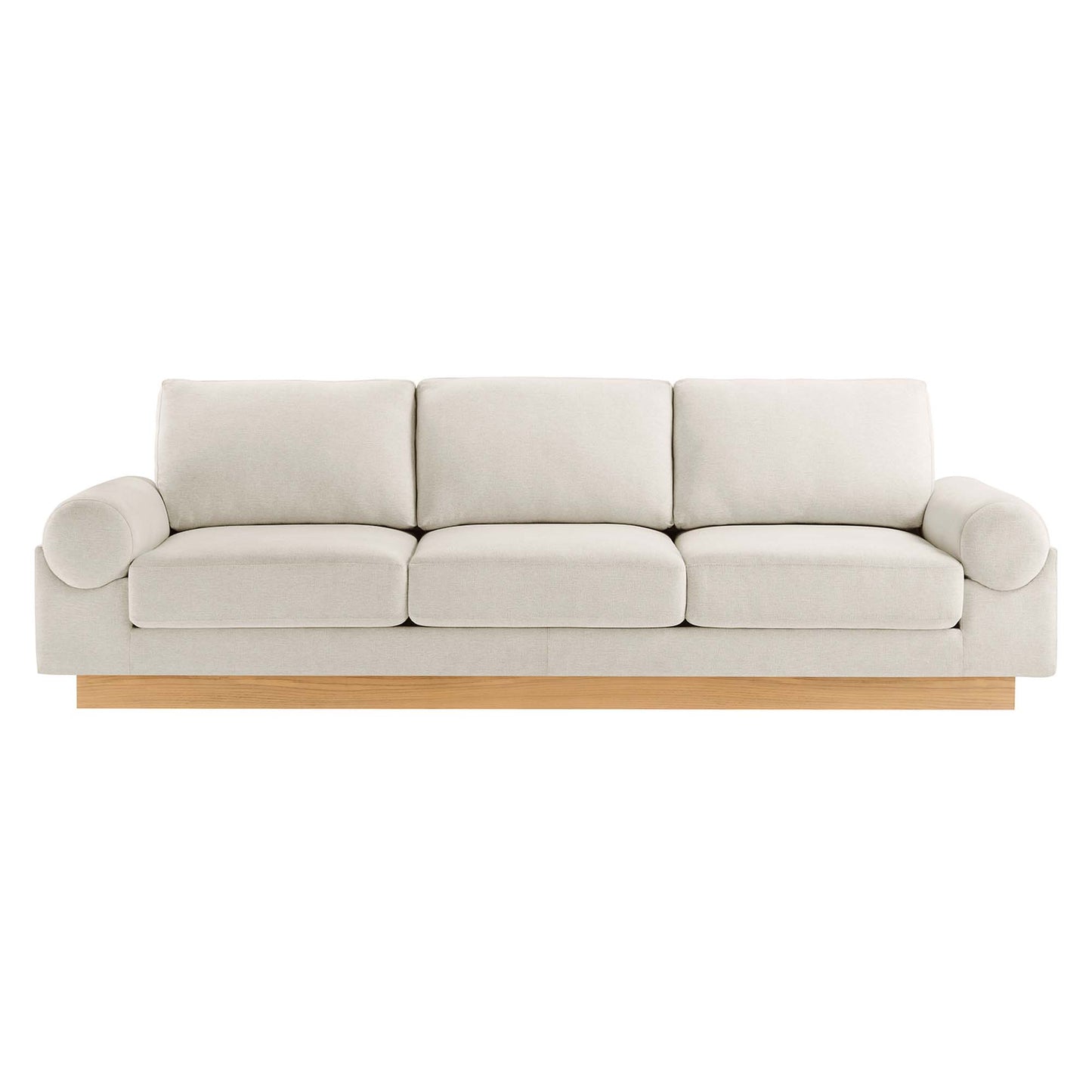Modway - Oasis Upholstered Fabric Sofa by Modway  Living Room Sofas and Armchairs White - EEI-6401-IVO