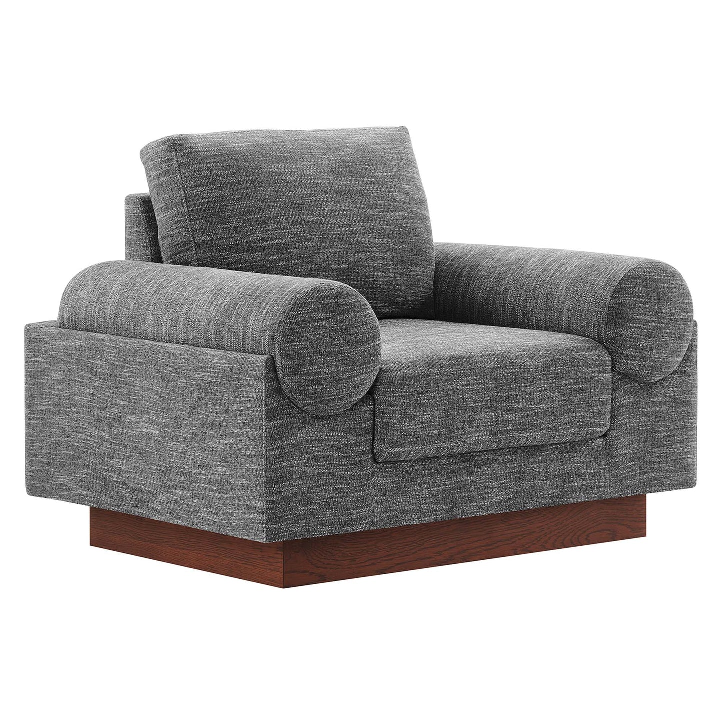 Modway - Oasis Upholstered Fabric Armchair by Modway  Living Room Sofas and Armchairs Gray - EEI-6402-GRY
