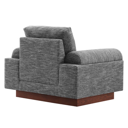 Modway - Oasis Upholstered Fabric Armchair by Modway  Living Room Sofas and Armchairs Gray - EEI-6402-GRY