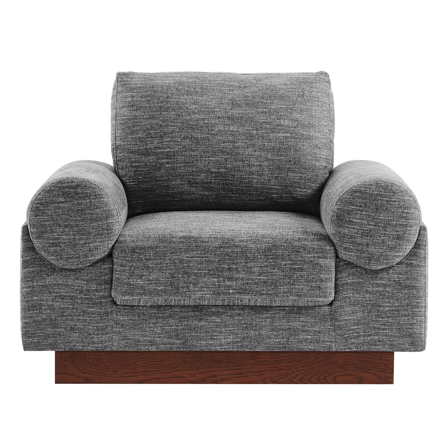 Modway - Oasis Upholstered Fabric Armchair by Modway  Living Room Sofas and Armchairs Gray - EEI-6402-GRY