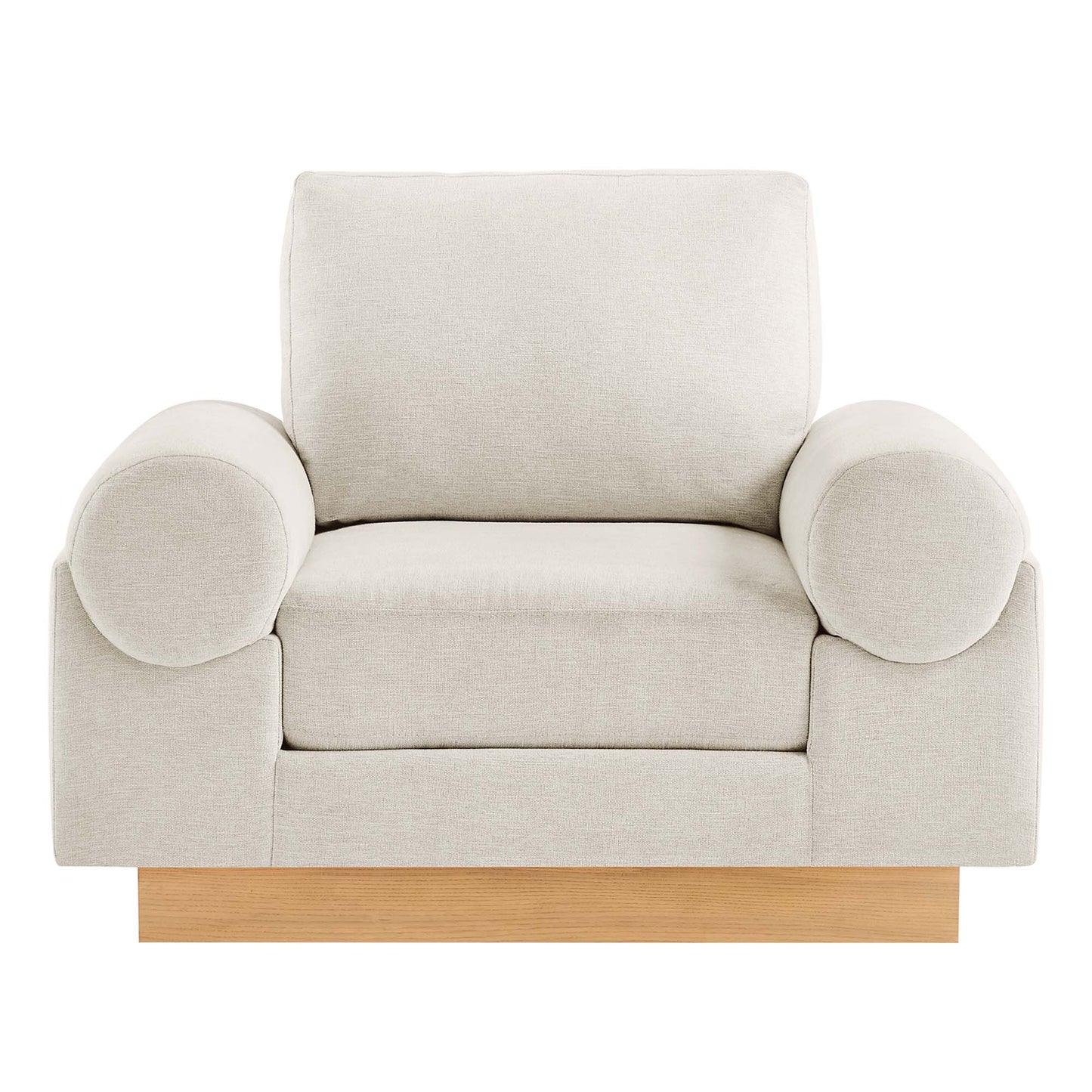Modway - Oasis Upholstered Fabric Armchair by Modway  Living Room Sofas and Armchairs White - EEI-6402-IVO