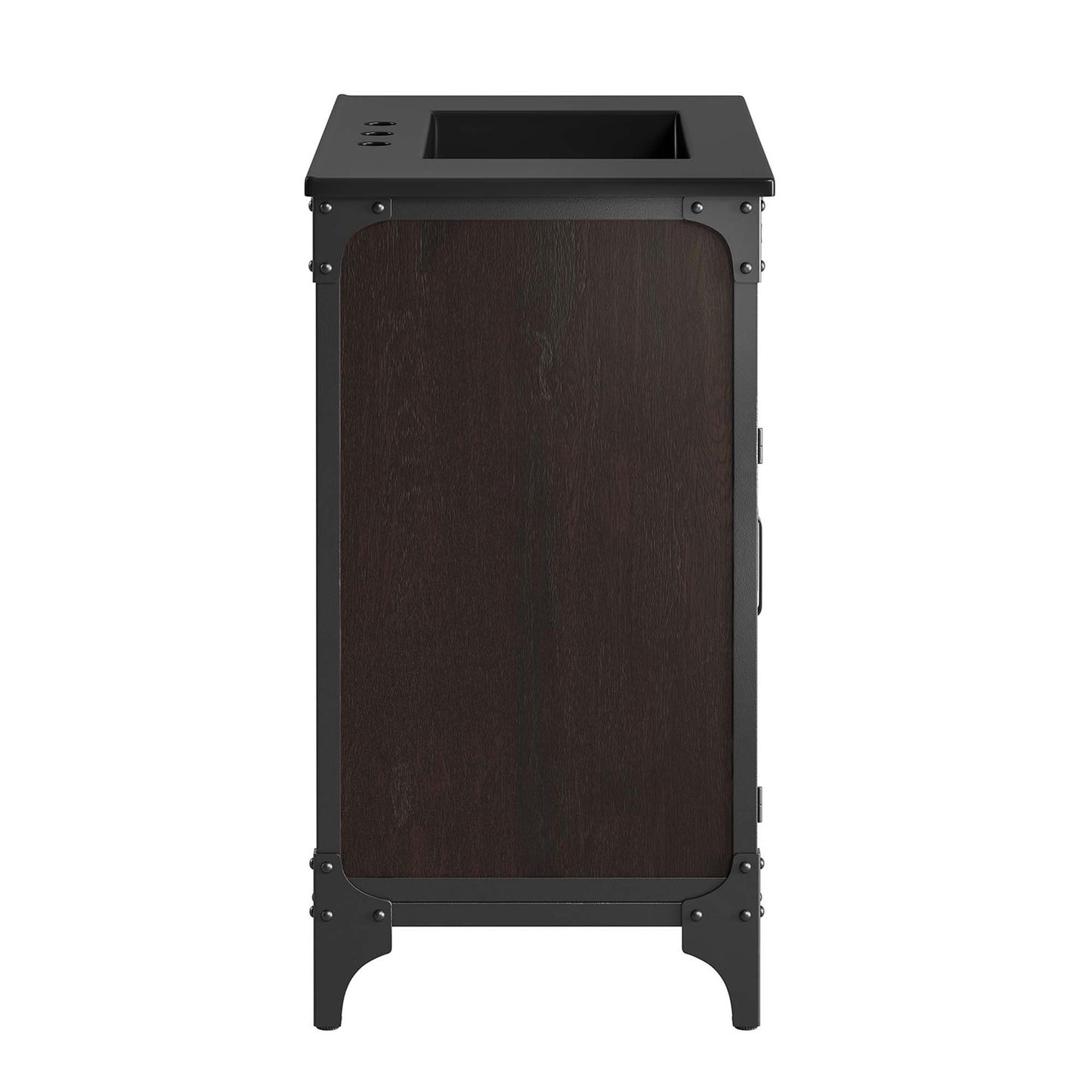 Modway - Steamforge 30" Bathroom Vanity by Modway  Bathroom Vanities Black - EEI-6416-BLK-BLK