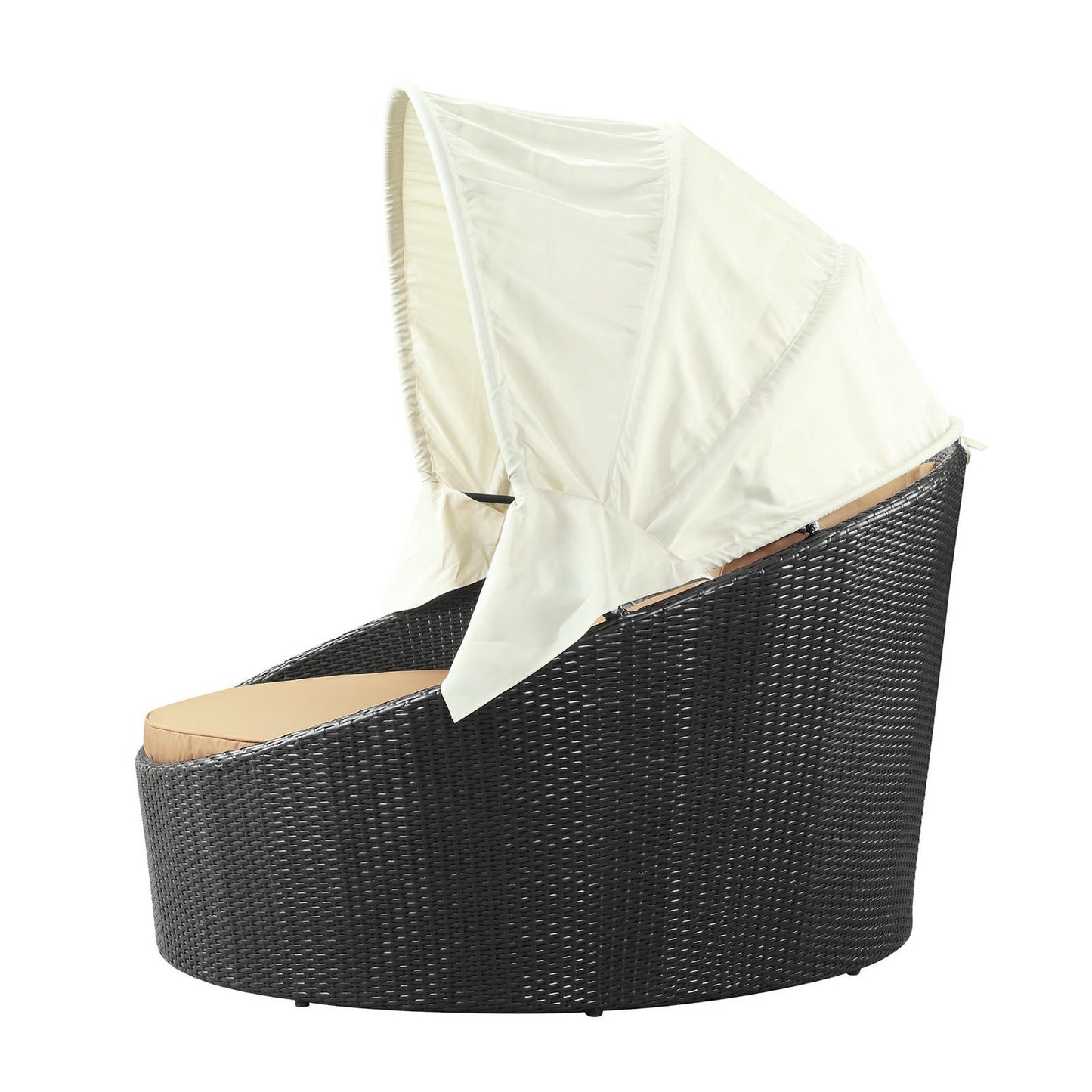 Modway Outlet Siesta Canopy Outdoor Patio Daybed by Modway  Outdoor Furniture Furniture Espresso Mocha - EEI-642-EXP-MOC