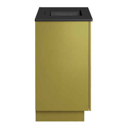 Modway Outlet Quantum 36" Bathroom Vanity by Modway  Bathroom Furniture Black Gold - EEI-6430-BLK-GLD