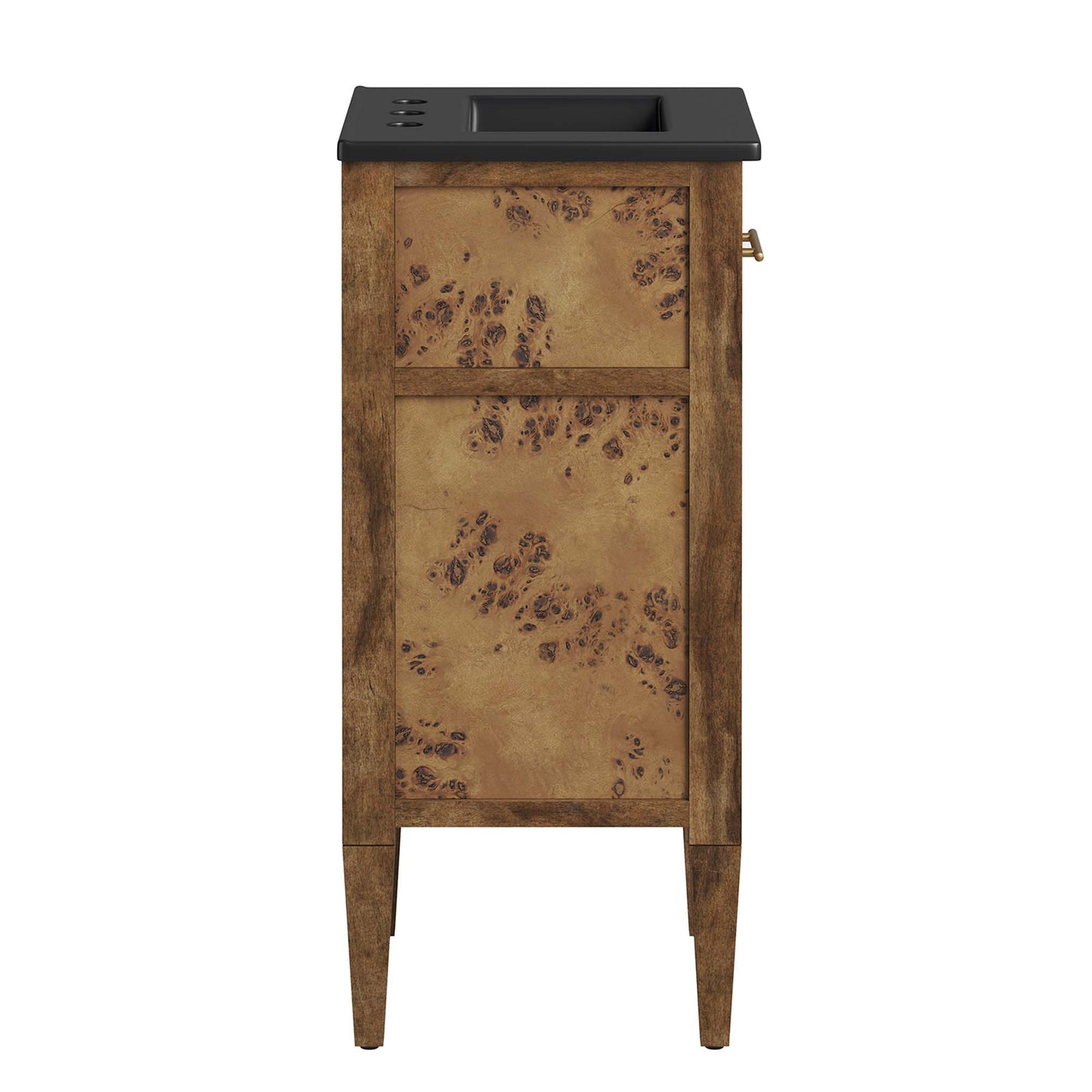 Modway - Elysian 18" Wood Bathroom Vanity by Modway  Bathroom Vanities Brown - EEI-6438-BLK-BRN