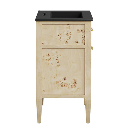 Modway - Elysian 24" Wood Bathroom Vanity by Modway  Bathroom Vanities Oatmeal - EEI-6441-BLK-BUR