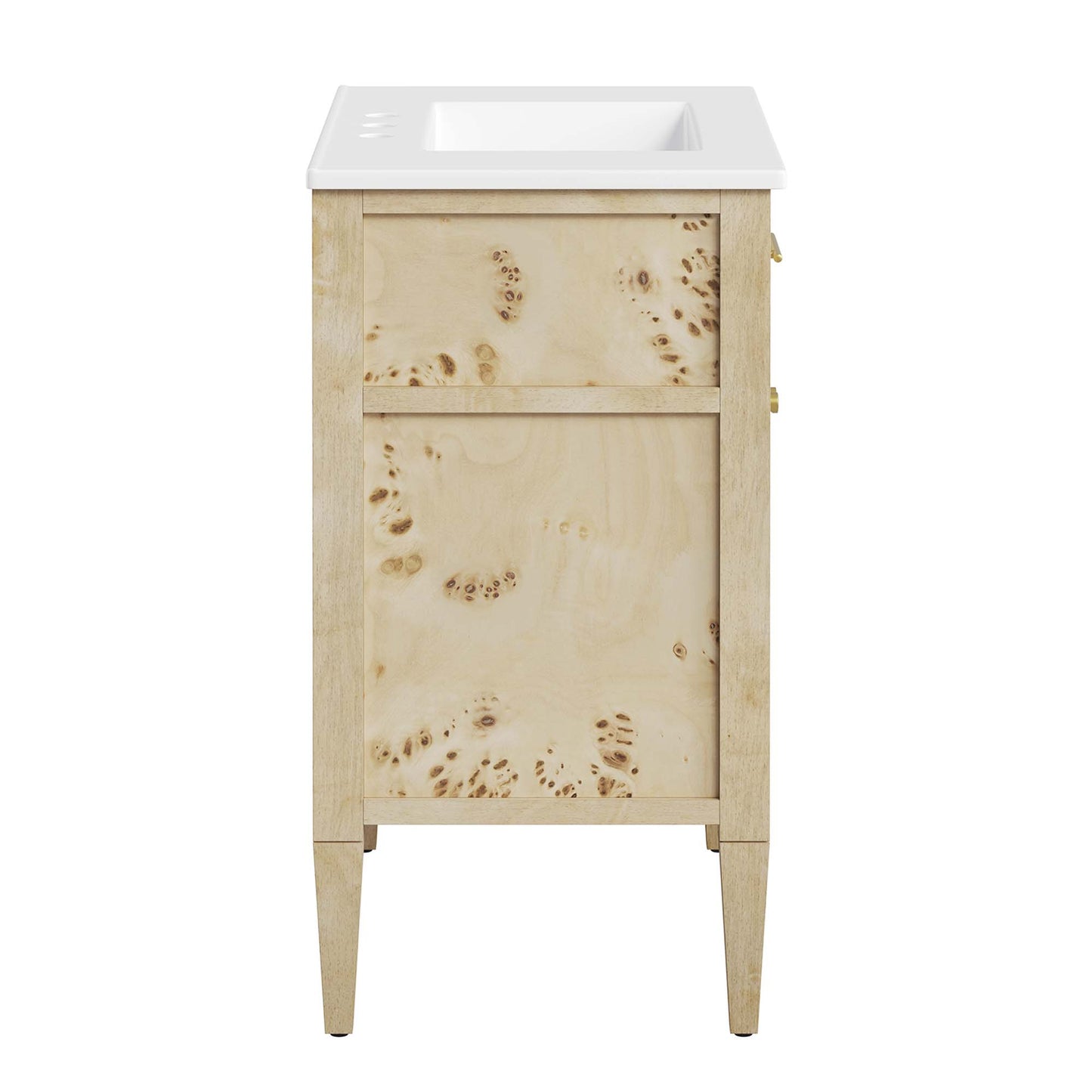 Modway - Elysian 30" Wood Bathroom Vanity by Modway  Bathroom Vanities Oatmeal - EEI-6443-WHI-BUR