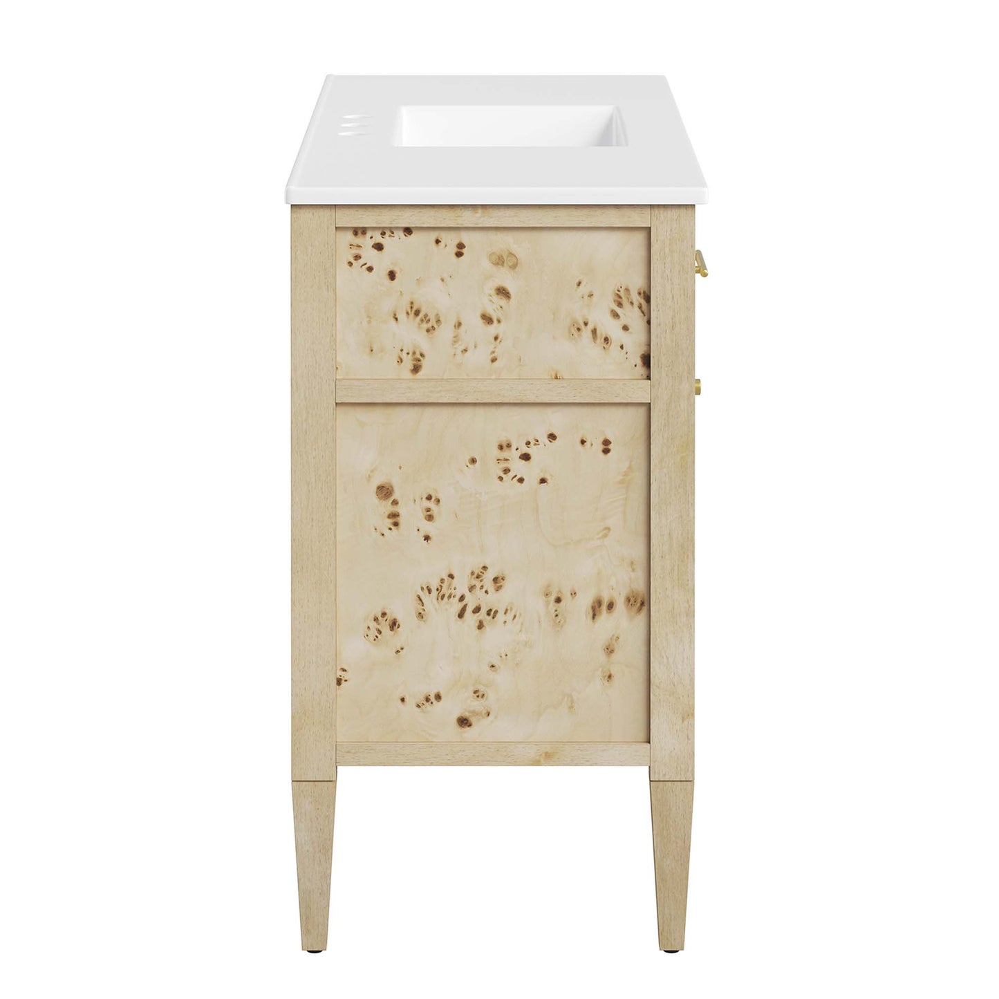 Modway - Elysian 48" Wood Single Sink Bathroom Vanity by Modway  Bathroom Vanities Oatmeal - EEI-6451-WHI-BUR
