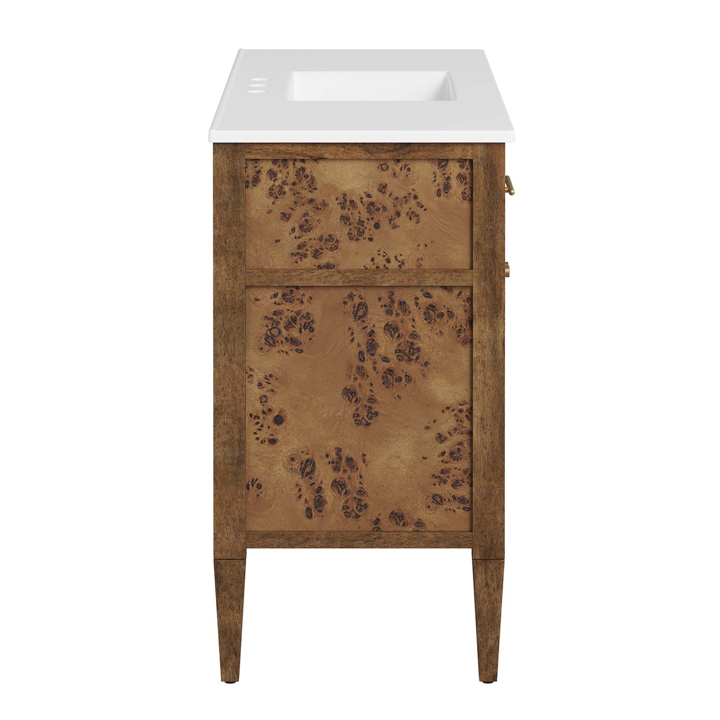 Modway - Elysian 48" Wood Single Sink Bathroom Vanity by Modway  Bathroom Vanities Brown - EEI-6452-WHI-BRN