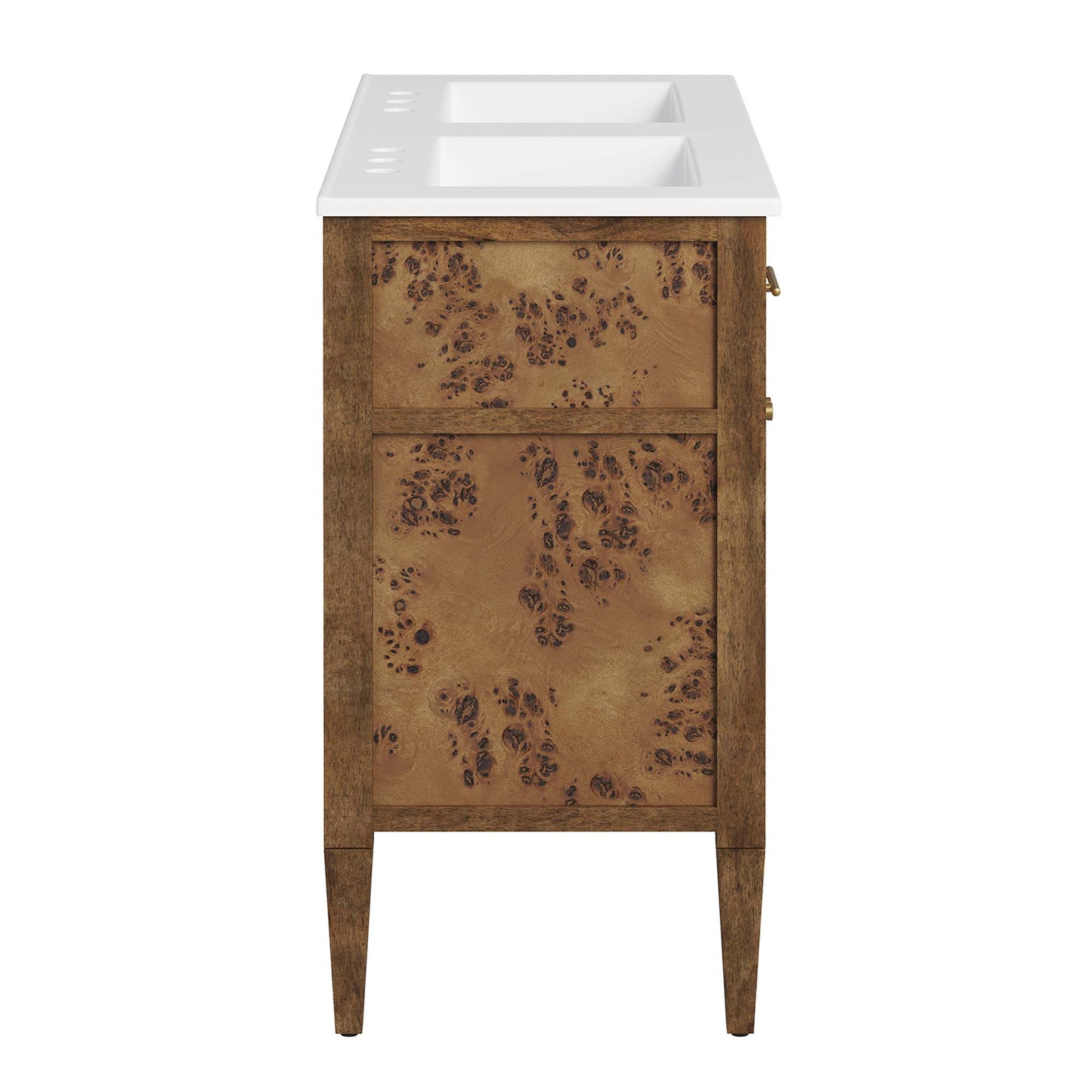 Modway - Elysian 48" Wood Double Sink Bathroom Vanity by Modway  Bathroom Vanities Brown - EEI-6456-WHI-BRN
