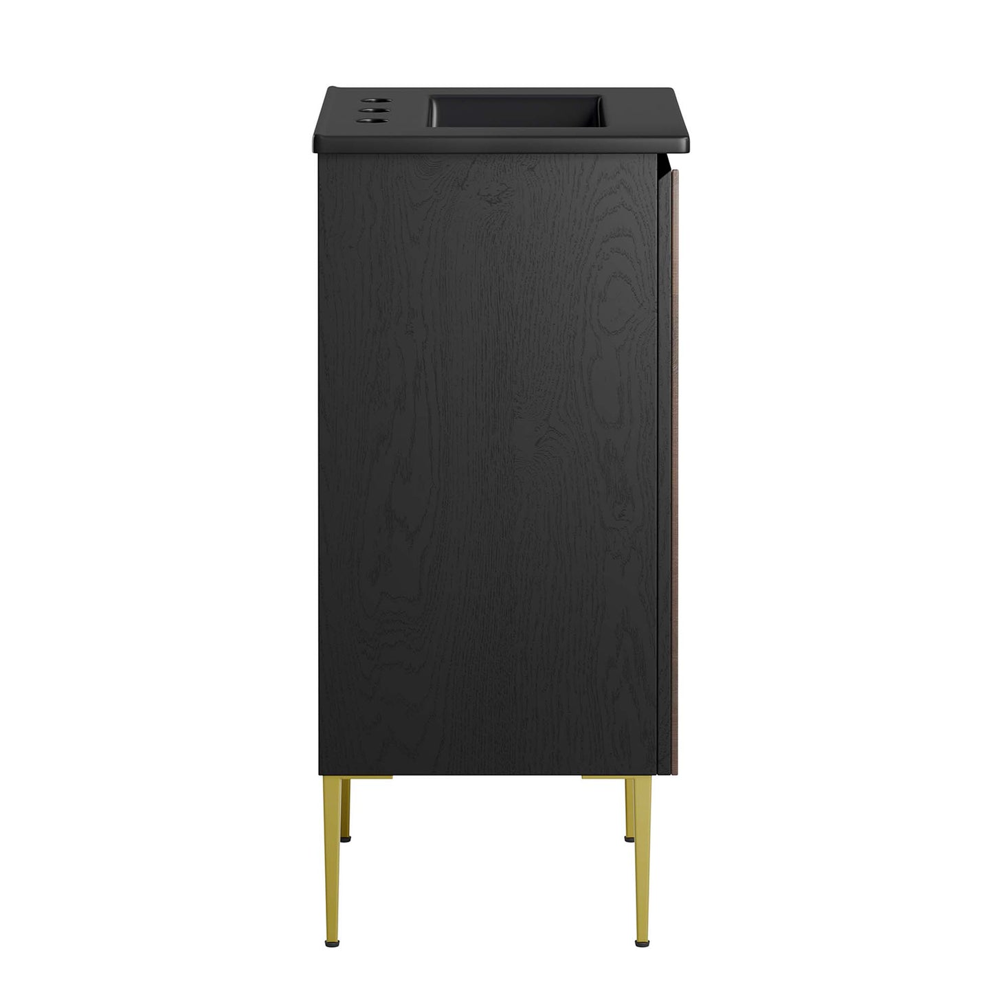 Modway Outlet Alchemist 18" Bathroom Vanity by Modway  Bathroom Furniture Black Black - EEI-6459-BLK-BLK
