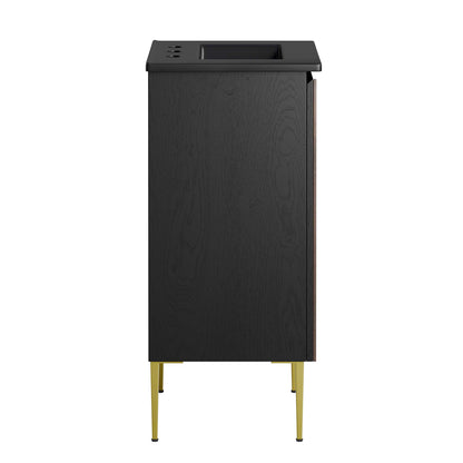 Modway Outlet Alchemist 18" Bathroom Vanity by Modway  Bathroom Furniture Black Black - EEI-6459-BLK-BLK
