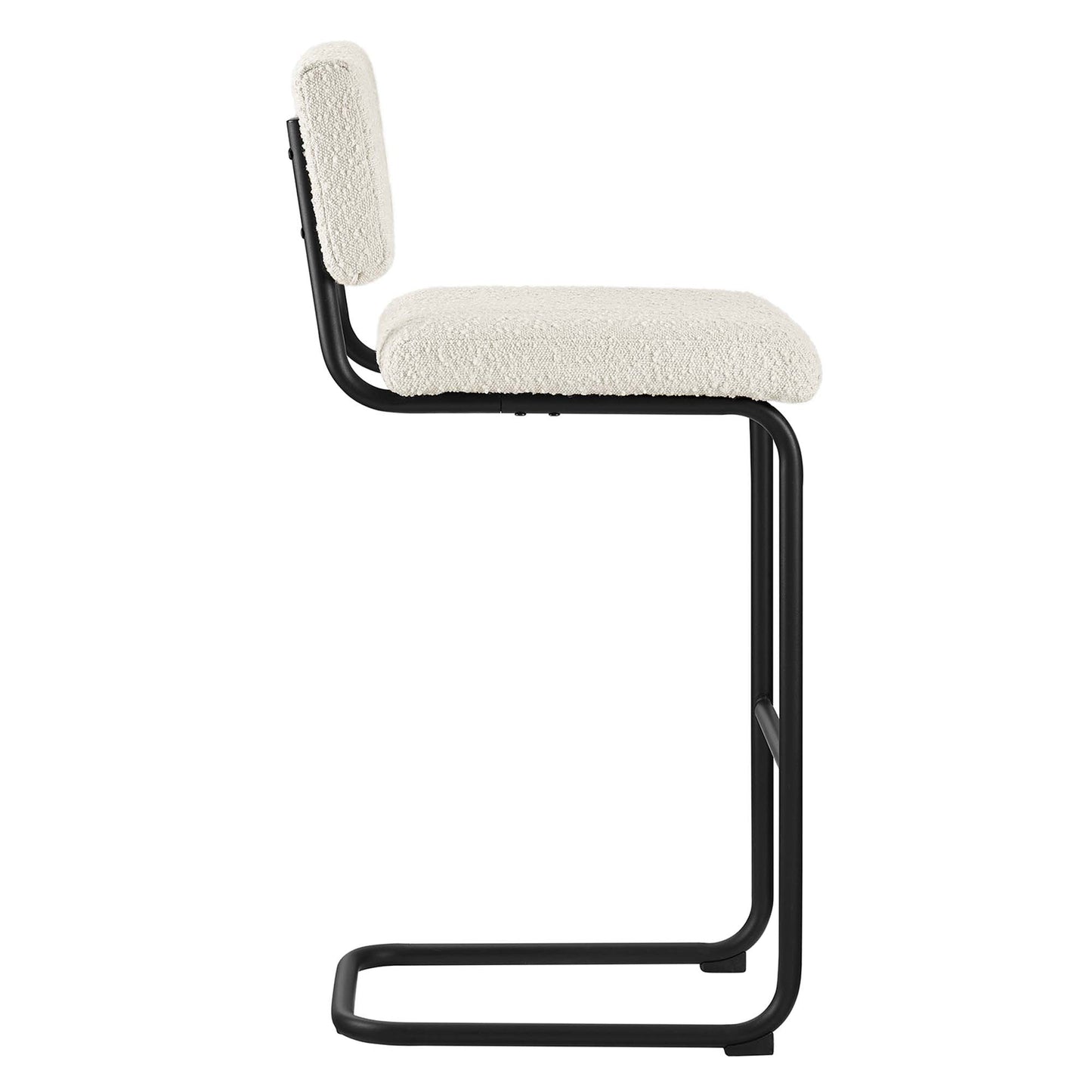 Modway Outlet Parity Boucle Bar Stools Set of 2 by Modway  Bar and Dining Furniture Black Ivory - EEI-6473-BLK-IVO