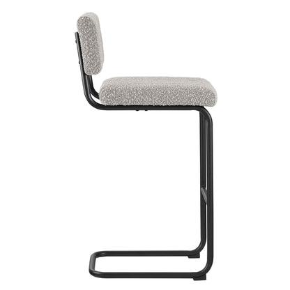 Modway Outlet Parity Boucle Bar Stools Set of 2 by Modway  Bar and Dining Furniture Black Taupe - EEI-6473-BLK-TAU