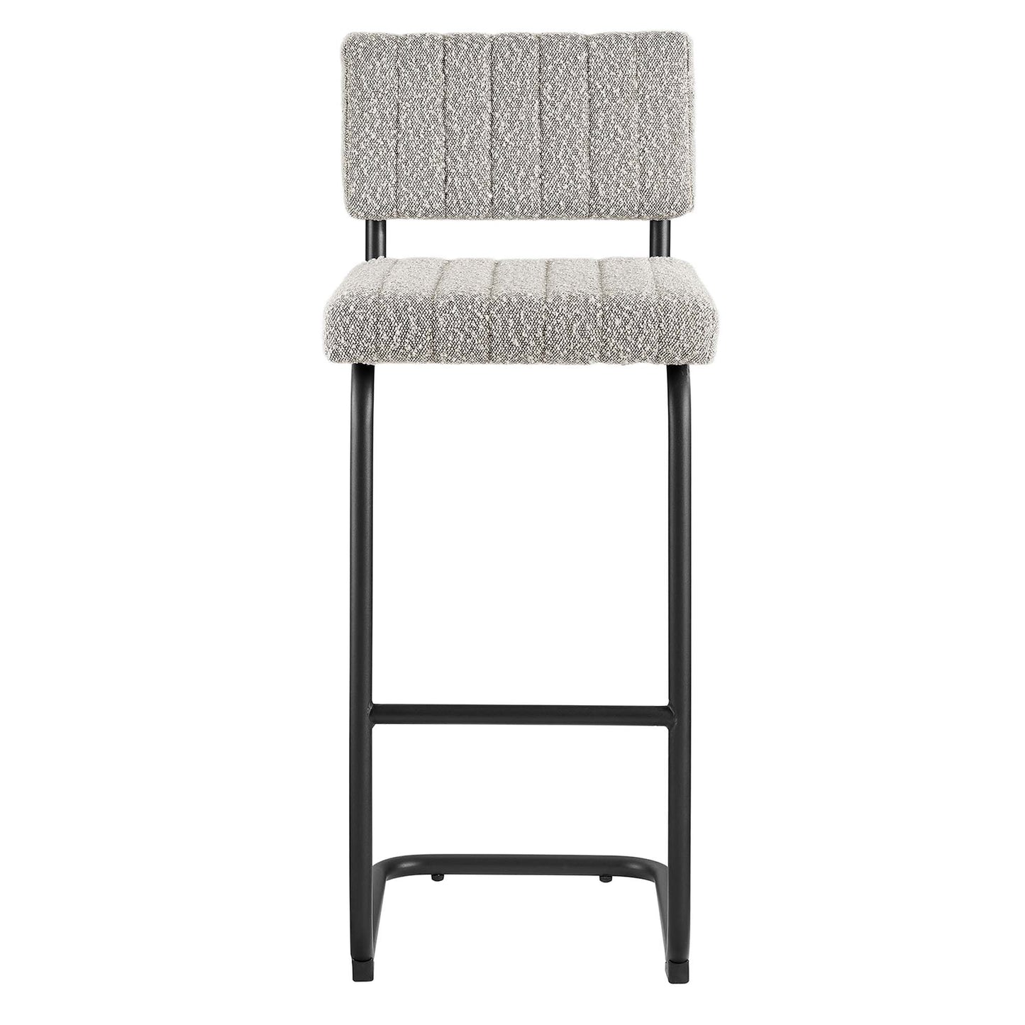 Modway Outlet Parity Boucle Bar Stools Set of 2 by Modway  Bar and Dining Furniture Black Taupe - EEI-6473-BLK-TAU