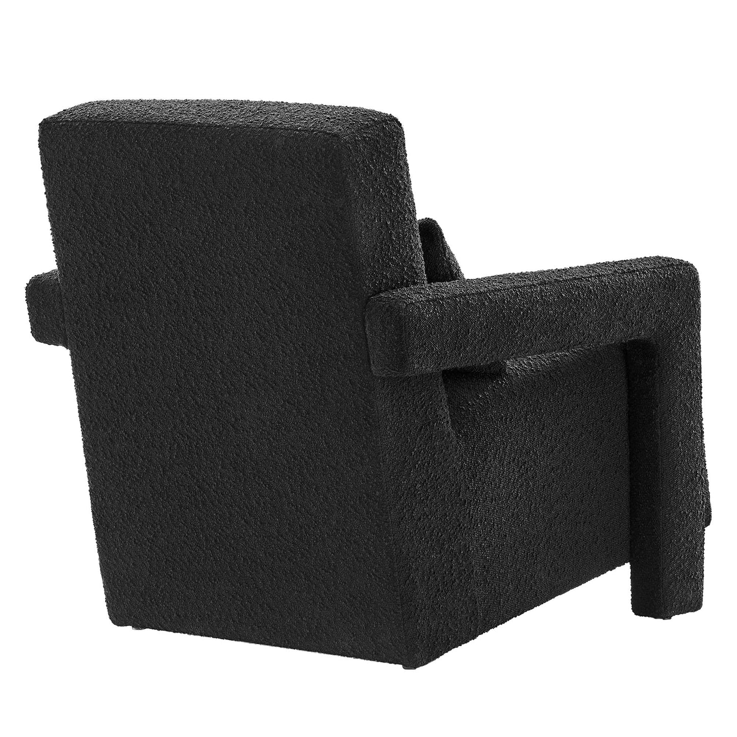Modway Outlet Mirage Boucle Upholstered Armchair by Modway  Living Room Furniture Black - EEI-6475-BLK