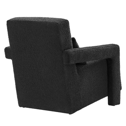 Modway Outlet Mirage Boucle Upholstered Armchair by Modway  Living Room Furniture Black - EEI-6475-BLK